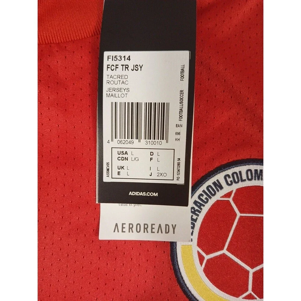 adidas Colombia National Team Jersey -  Mens Large Red